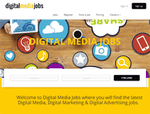 Tablet Screenshot of digitalmediajobs.com